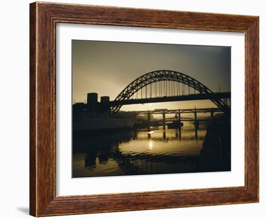 Tyne Bridge, Newcastle-Upon-Tyne, Tyneside, England, UK, Europe-Geoff Renner-Framed Photographic Print