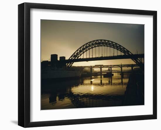 Tyne Bridge, Newcastle-Upon-Tyne, Tyneside, England, UK, Europe-Geoff Renner-Framed Photographic Print