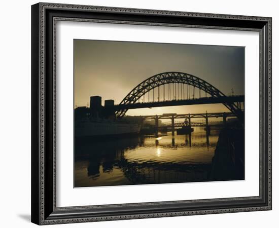 Tyne Bridge, Newcastle-Upon-Tyne, Tyneside, England, UK, Europe-Geoff Renner-Framed Photographic Print