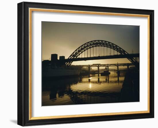 Tyne Bridge, Newcastle-Upon-Tyne, Tyneside, England, UK, Europe-Geoff Renner-Framed Photographic Print