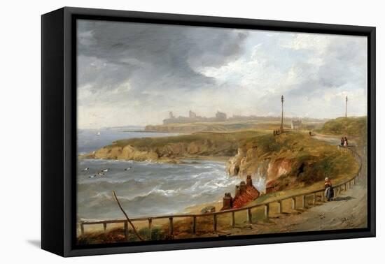 Tynemouth from Cullercoats-John Wilson Carmichael-Framed Premier Image Canvas