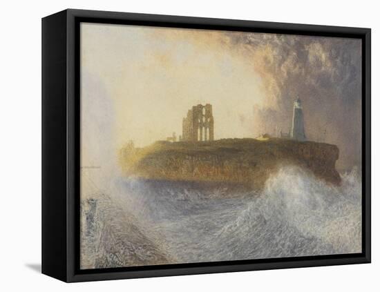 Tynemouth Pier: North-East Wind, 1866 (W/C)-Alfred William Hunt-Framed Premier Image Canvas