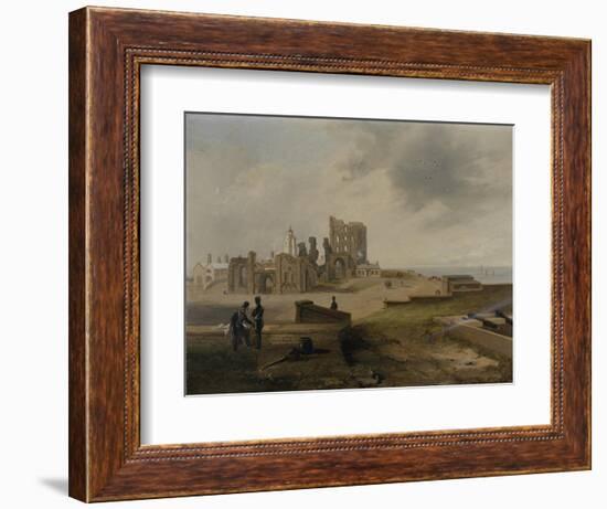 Tynemouth Priory from the East, 1845-John Wilson Carmichael-Framed Giclee Print