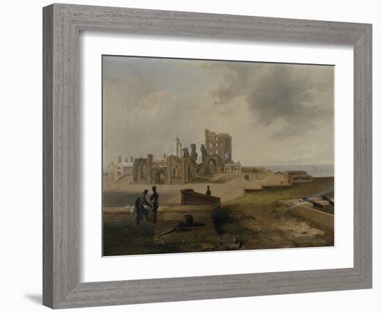 Tynemouth Priory from the East, 1845-John Wilson Carmichael-Framed Giclee Print