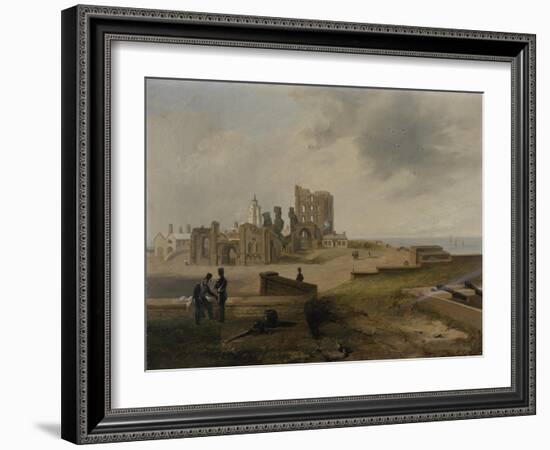 Tynemouth Priory from the East, 1845-John Wilson Carmichael-Framed Giclee Print