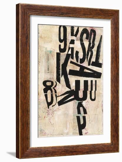 Type Abstraction I-Mary Urban-Framed Art Print