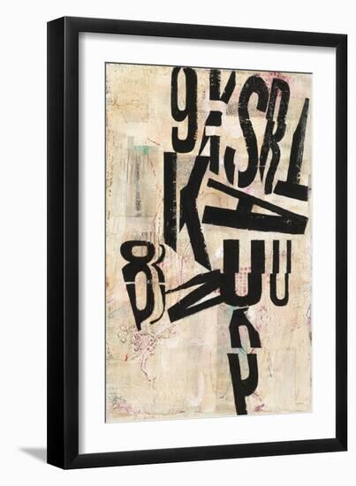 Type Abstraction I-Mary Urban-Framed Art Print