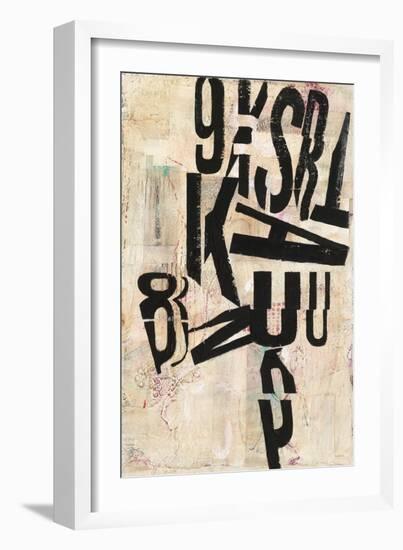 Type Abstraction I-Mary Urban-Framed Art Print