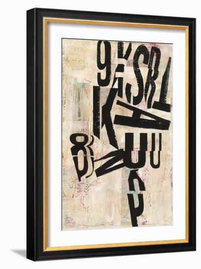 Type Abstraction I-Mary Urban-Framed Art Print