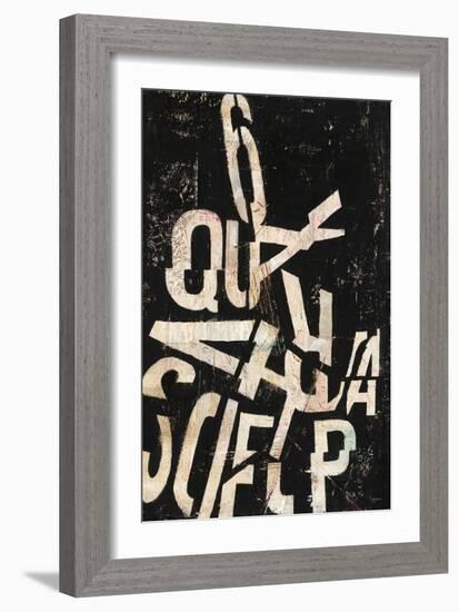 Type Abstraction II-Mary Urban-Framed Art Print