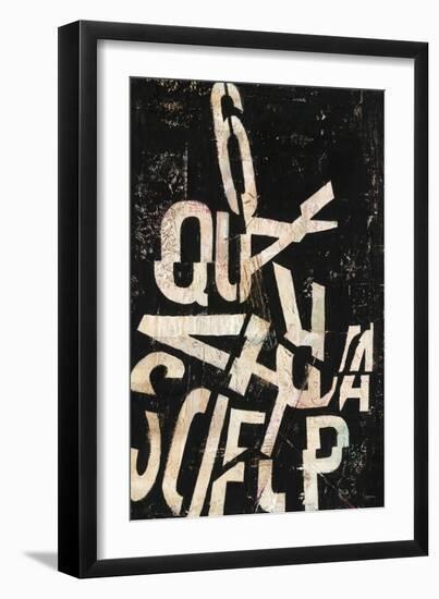 Type Abstraction II-Mary Urban-Framed Art Print