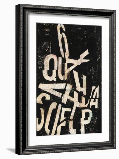 Type Abstraction II-Mary Urban-Framed Art Print