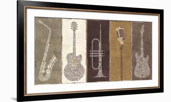 Type Band Neutral Panel-Michael Mullan-Framed Art Print