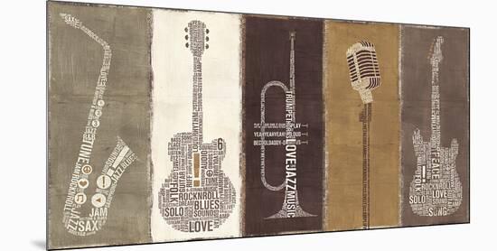 Type Band Neutral Panel-Michael Mullan-Mounted Art Print