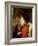 Type of Beauty: Portrait of Mrs. Kathleen Newton in a Red Dress and Black Bonnet, 1880-James Tissot-Framed Giclee Print