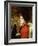 Type of Beauty: Portrait of Mrs. Kathleen Newton, in Red Dress and Black Bonnet-James Tissot-Framed Giclee Print