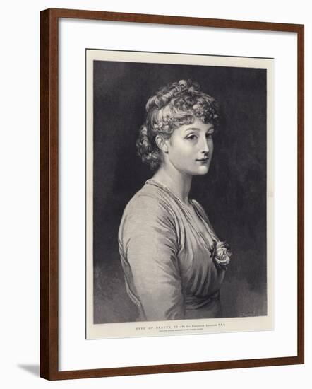 Type of Beauty, VI-Frederic Leighton-Framed Giclee Print