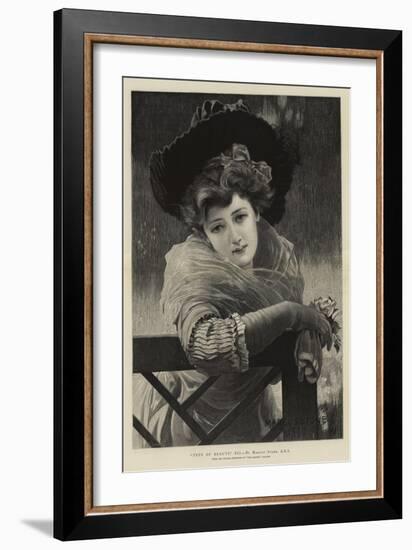 Type of Beauty, XII-Marcus Stone-Framed Giclee Print