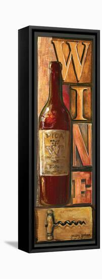 Type Set Wine Panel I-Gregory Gorham-Framed Stretched Canvas