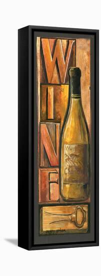Type Set Wine Panel II-Gregory Gorham-Framed Stretched Canvas