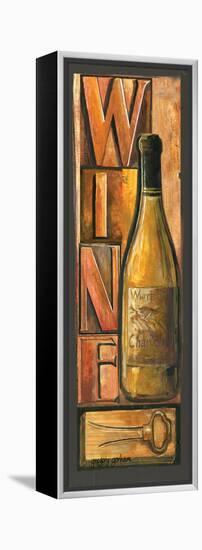 Type Set Wine Panel II-Gregory Gorham-Framed Stretched Canvas