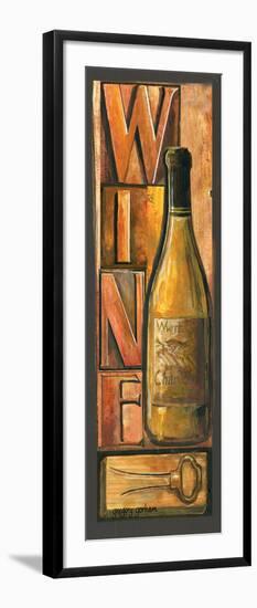 Type Set Wine Panel II-Gregory Gorham-Framed Art Print