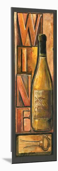 Type Set Wine Panel II-Gregory Gorham-Mounted Art Print