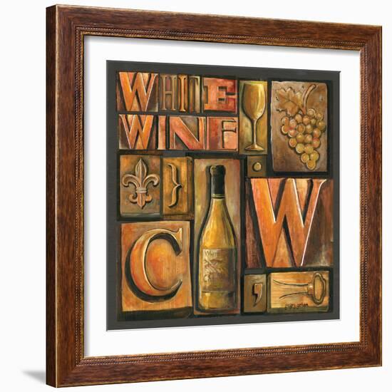 Type Set Wine Sq II-Gregory Gorham-Framed Photographic Print