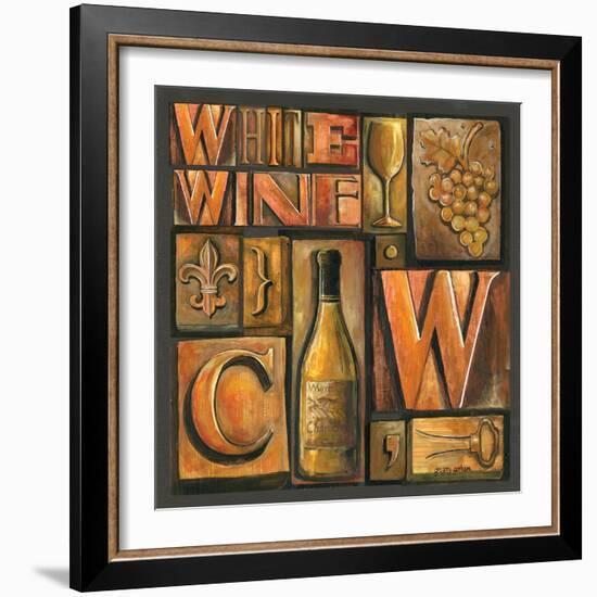 Type Set Wine Sq II-Gregory Gorham-Framed Photographic Print