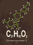 Molecule Caffeine-TypeLike-Art Print
