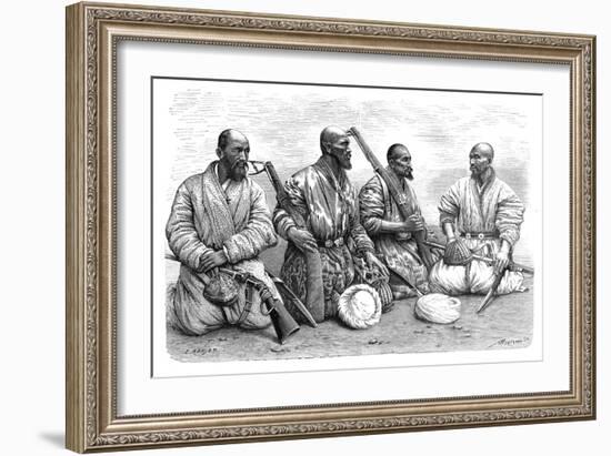 Types and Costumes from Chinese Turkestan, C1890-A Bertrand-Framed Giclee Print