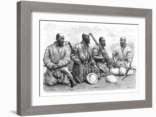 Types and Costumes from Chinese Turkestan, C1890-A Bertrand-Framed Giclee Print