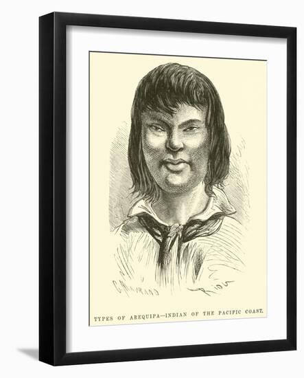 Types of Arequipa, Indian of the Pacific Coast-Édouard Riou-Framed Giclee Print
