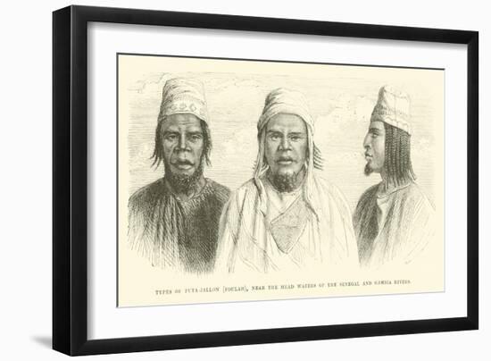 Types of Futa-Jallon, Foulah, Near the Head Waters of the Senegal and Gambia Rivers-null-Framed Giclee Print