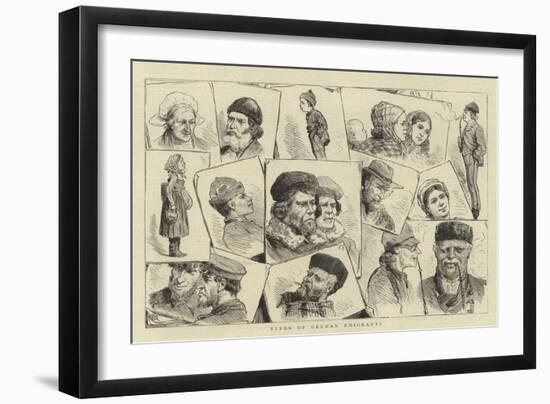 Types of German Emigrants-null-Framed Giclee Print