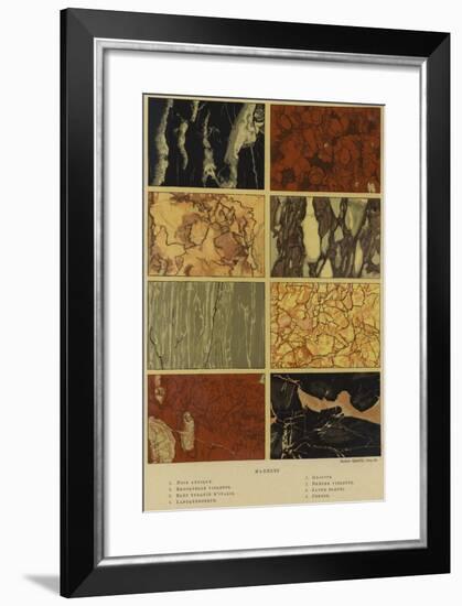 Types of Marble-null-Framed Giclee Print