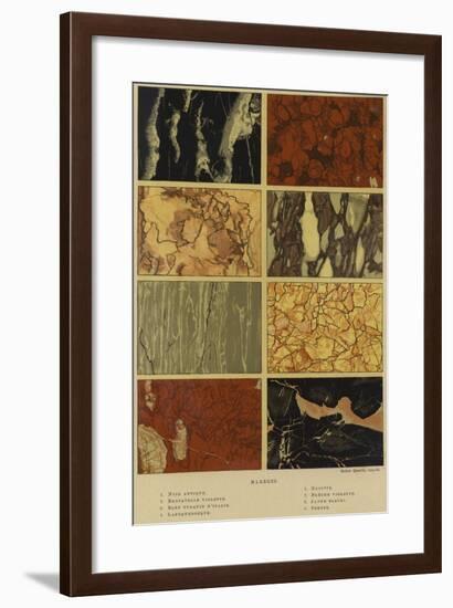 Types of Marble-null-Framed Giclee Print