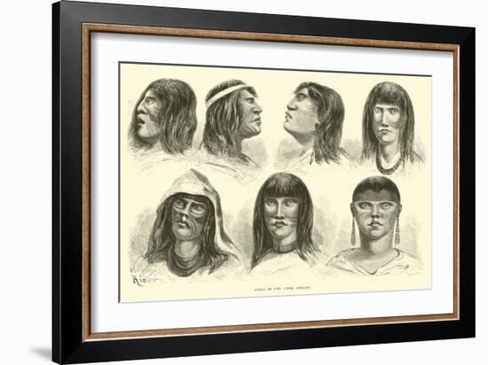 Types of the Antis Indians-Édouard Riou-Framed Giclee Print