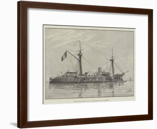 Types of the French Navy, the Armoured Ship Duguesclin-null-Framed Giclee Print