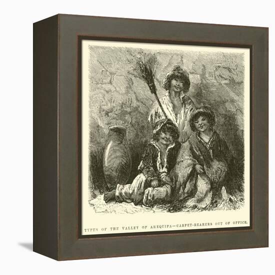 Types of the Valley of Arequipa, Carpet-Bearers Out of Office-Édouard Riou-Framed Premier Image Canvas