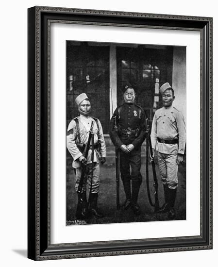 Types of Uniform of the 44th Gurkhas, 1896-Bourne & Shepherd-Framed Giclee Print