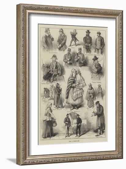 Types of Viennese Life-null-Framed Giclee Print