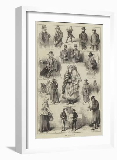 Types of Viennese Life-null-Framed Giclee Print
