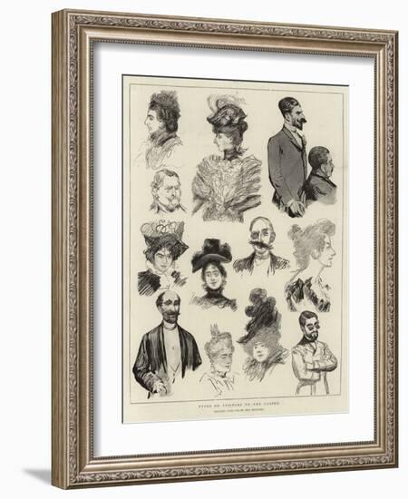 Types of Visitors to the Casino-Charles Paul Renouard-Framed Giclee Print