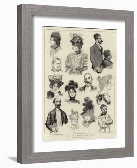 Types of Visitors to the Casino-Charles Paul Renouard-Framed Giclee Print