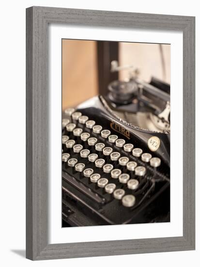 Typewriter, Buttons, Alphabet-Nikky Maier-Framed Premium Photographic Print