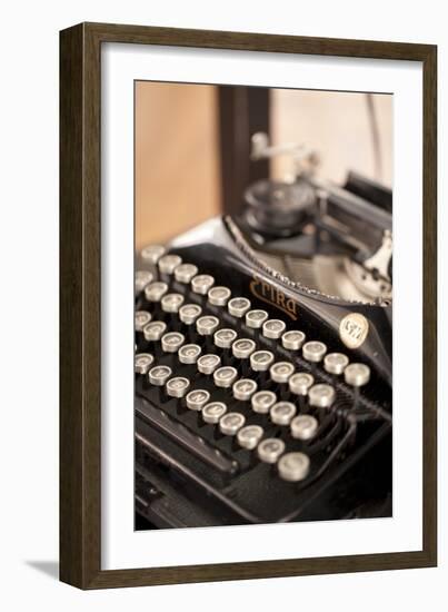 Typewriter, Buttons, Alphabet-Nikky Maier-Framed Premium Photographic Print
