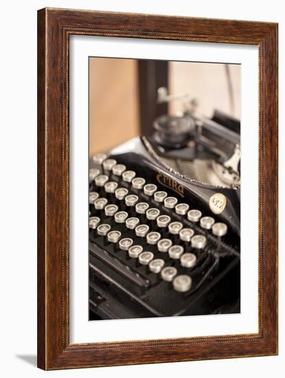 Typewriter, Buttons, Alphabet-Nikky Maier-Framed Premium Photographic Print