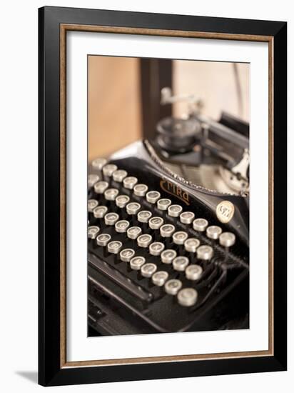 Typewriter, Buttons, Alphabet-Nikky Maier-Framed Premium Photographic Print