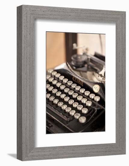 Typewriter, Buttons, Alphabet-Nikky Maier-Framed Photographic Print